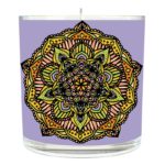 petite bougie pot en verre avec couvercle
